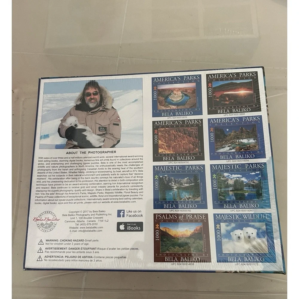 Majestic Parks Jigsaw Puzzle Moraine Lake Banff Park by Bela Baliko 1000 Piece